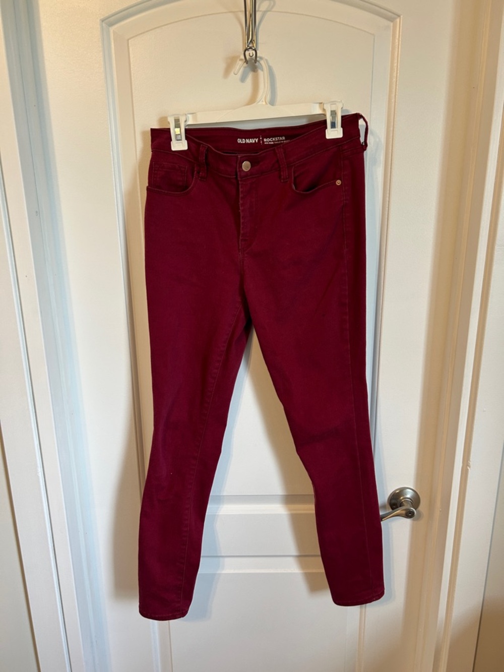 Old Navy Women's Deep Wine Skinny Jeans